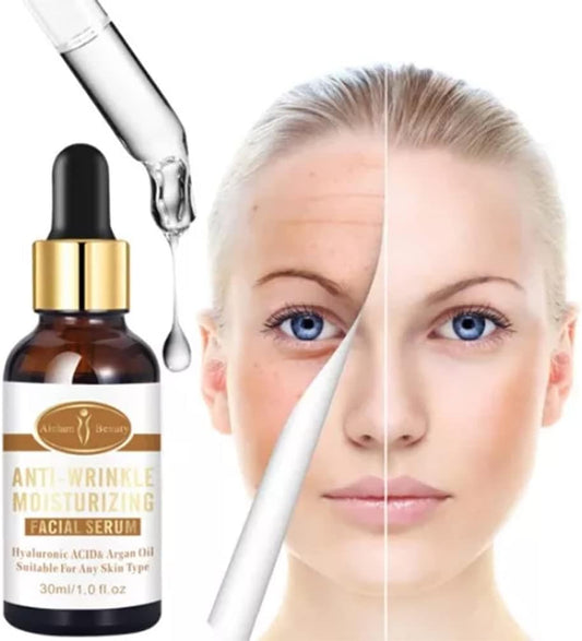 Aichun Beauty Anti-Wrinkle Moisturizing Facial Serum – Hyaluronic Acid & Argan Oil (30ml)