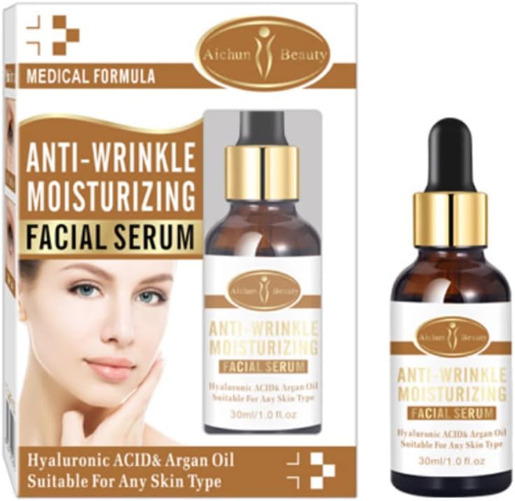 Aichun Beauty Anti-Wrinkle Moisturizing Facial Serum – Hyaluronic Acid & Argan Oil (30ml)