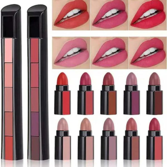 Pack of 2 – Huda Beauty 5-in-1 Lipstick Pen (Nude Shades) – Long-Lasting & Velvet Matte Finish